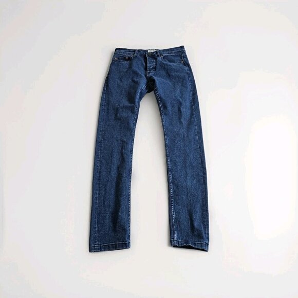 Only & Sons Jeans Men 30x32 (31) Blue Button Fly Skinny Cotton 22005280 Preppy - Picture 8 of 16